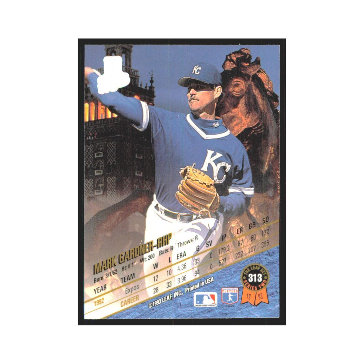 1993 Leaf Mark Gardner Royals #313