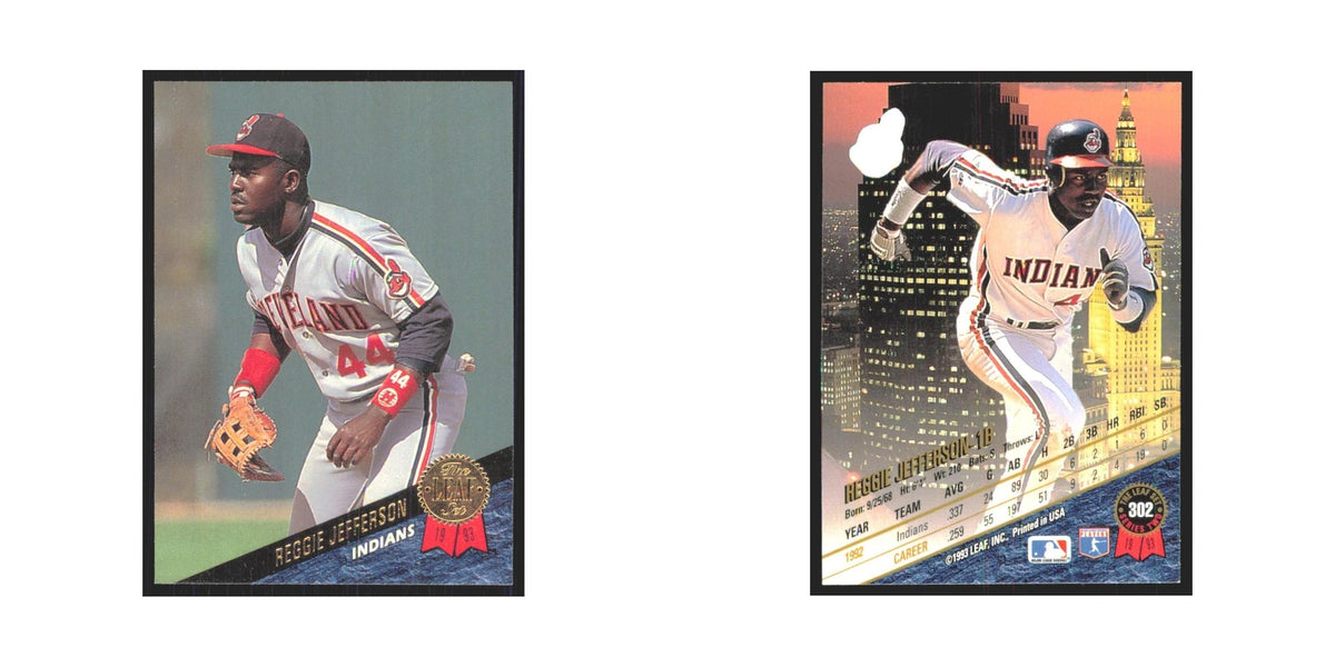 1993 Leaf Reggie Jefferson Indians #302