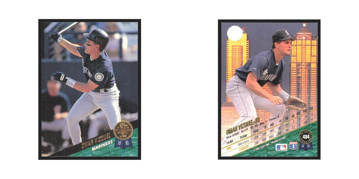 1993 Leaf Omar Vizquel Mariners #434