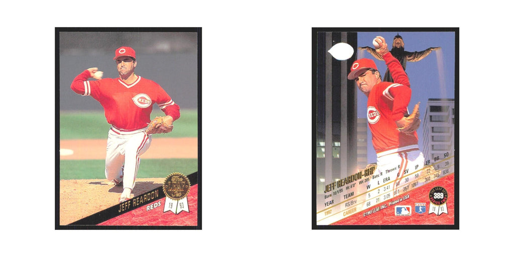 1993 Leaf Jeff Reardon Reds #389