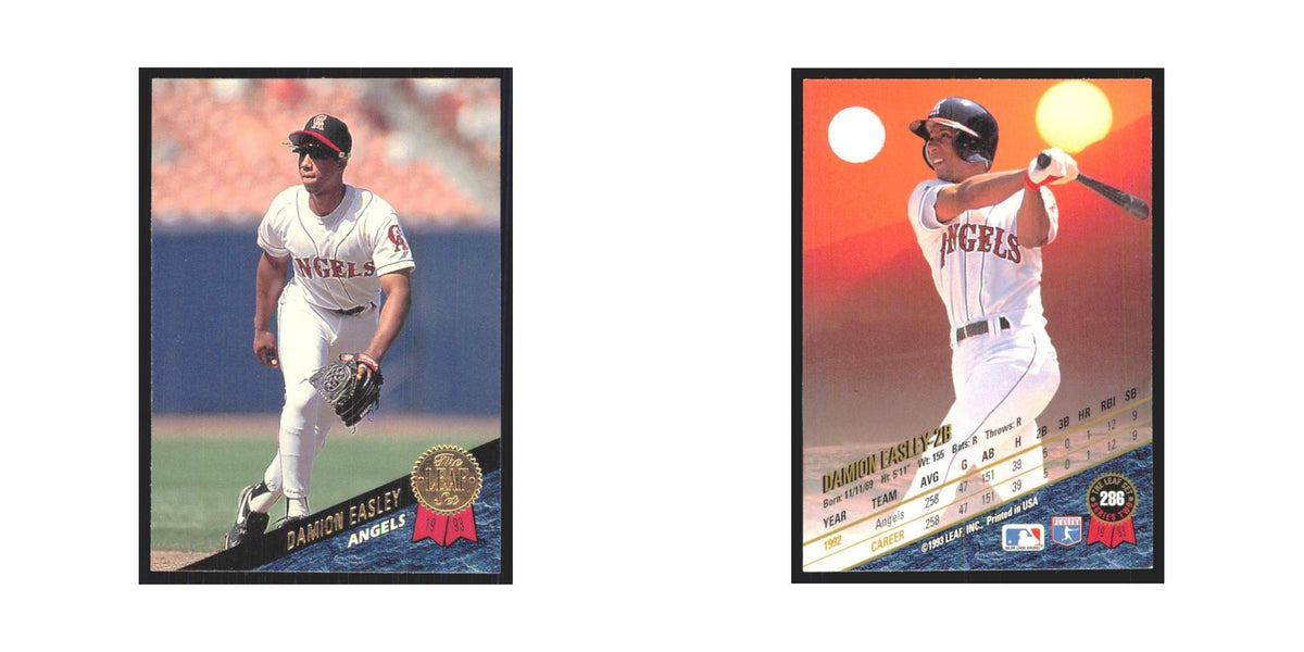 1993 Leaf Damion Easley Angels #286