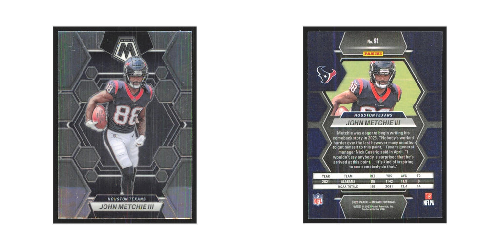 2023 Mosaic John Metchie III Texans #91