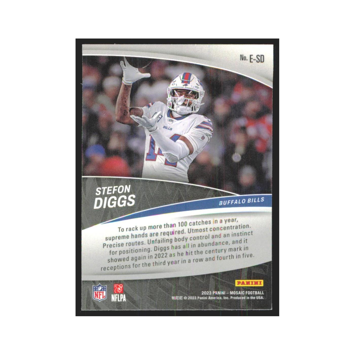 2023 Mosaic Stefon Diggs Bills #E-SD