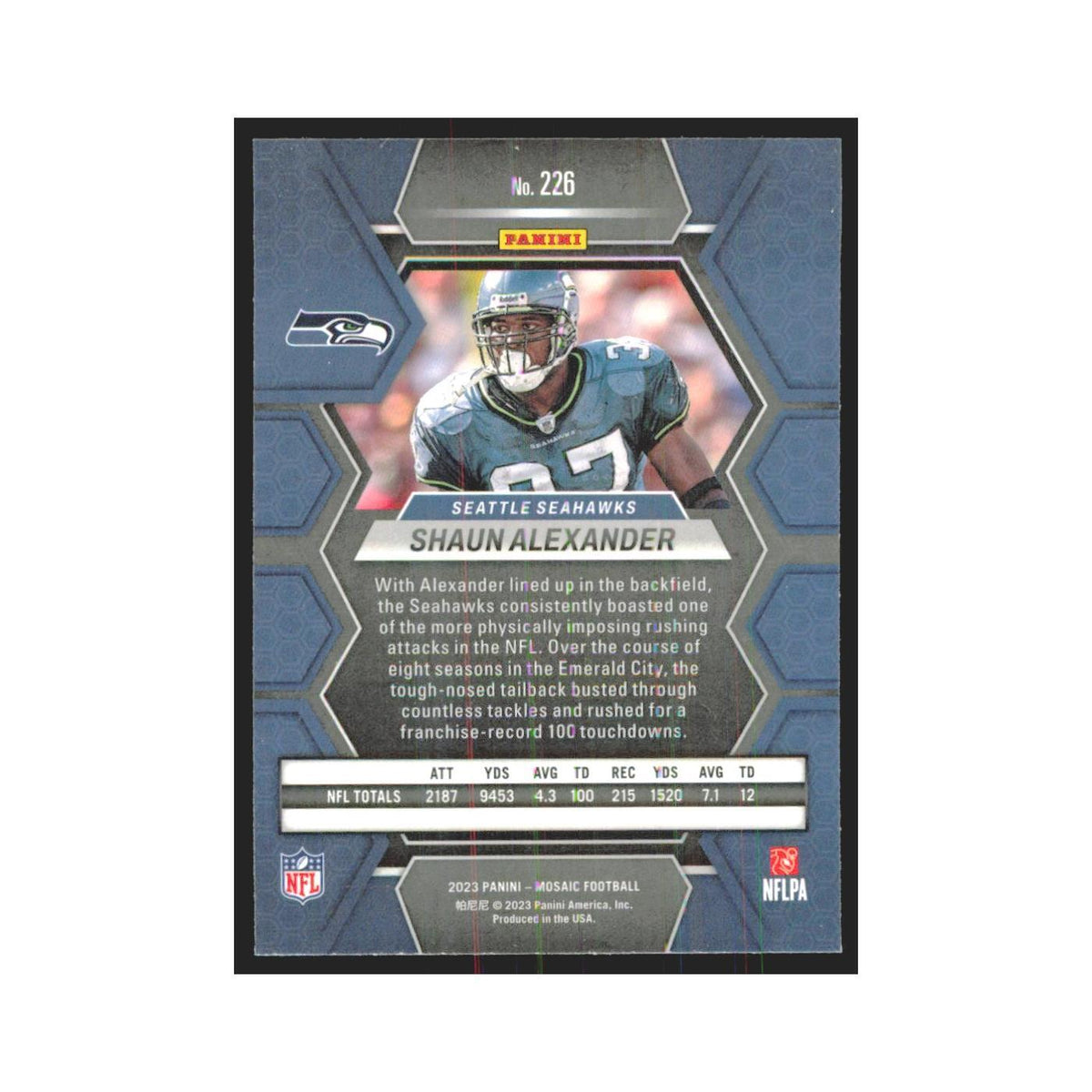 2023 Mosaic Shaun Alexander Seahawks #226
