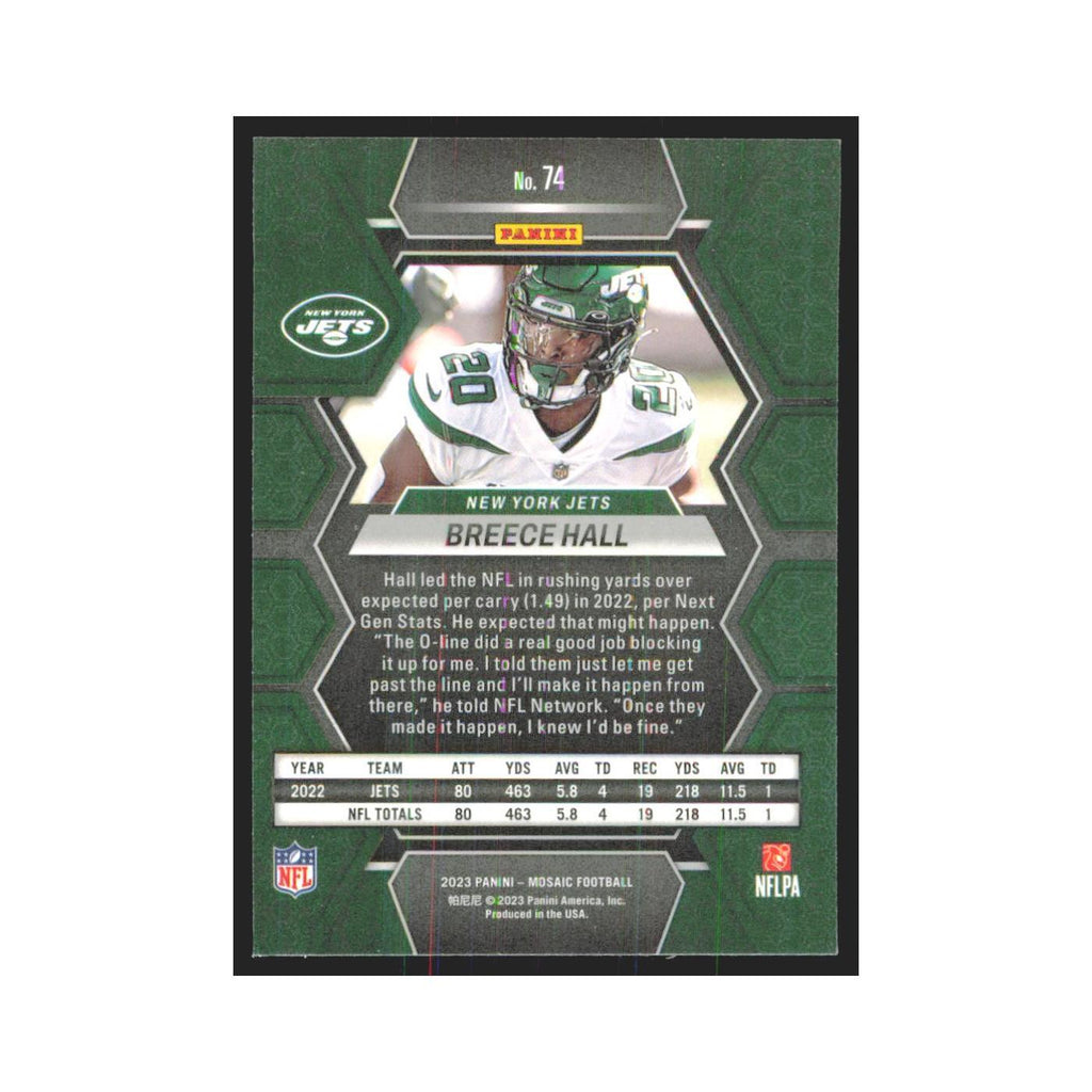 2023 Mosaic Breece Hall Jets #74