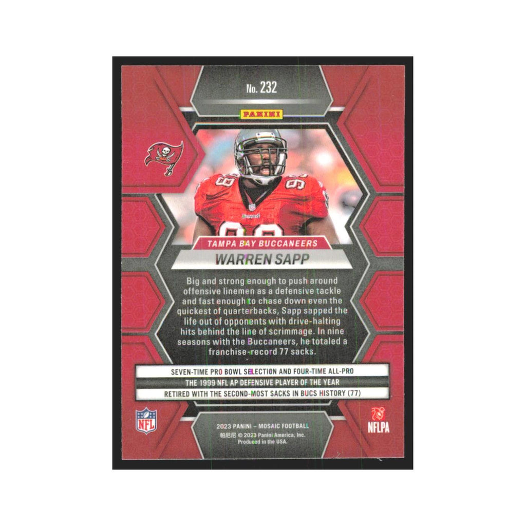 2023 Mosaic Warren Sapp Buccaneers #232