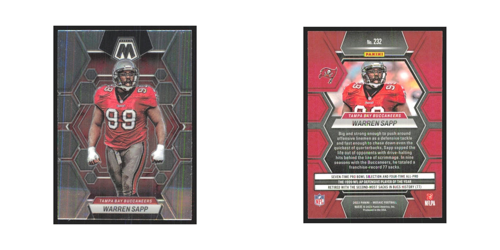 2023 Mosaic Warren Sapp Buccaneers #232