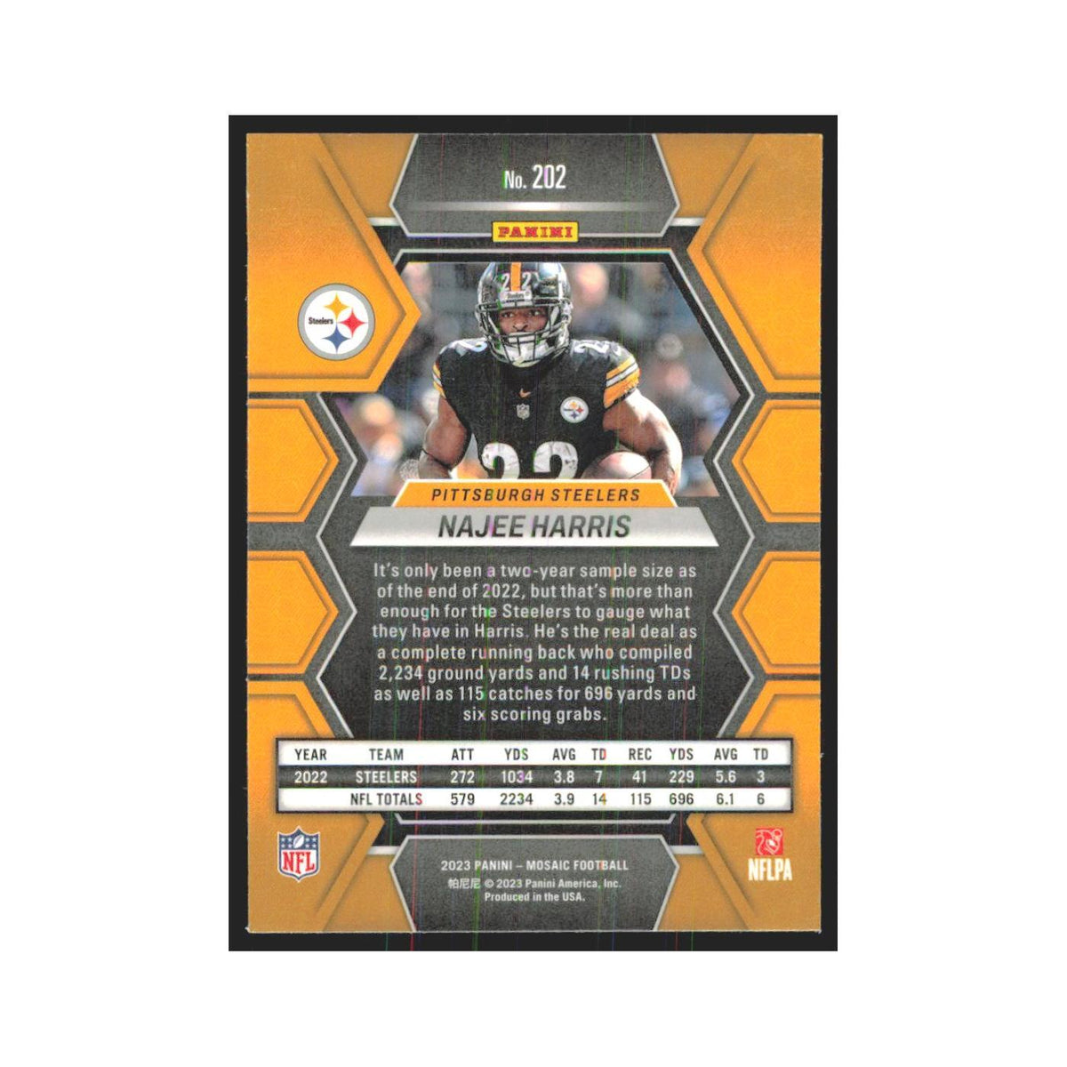 2023 Mosaic Najee Harris Steelers #202