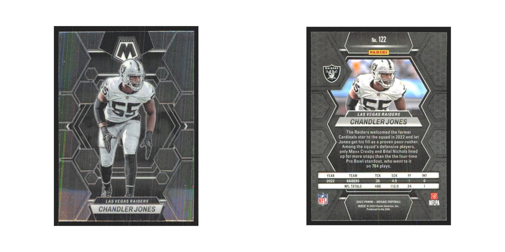 2023 Mosaic Chandler Jones Raiders #122