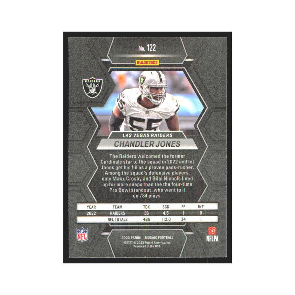 2023 Mosaic Chandler Jones Raiders #122