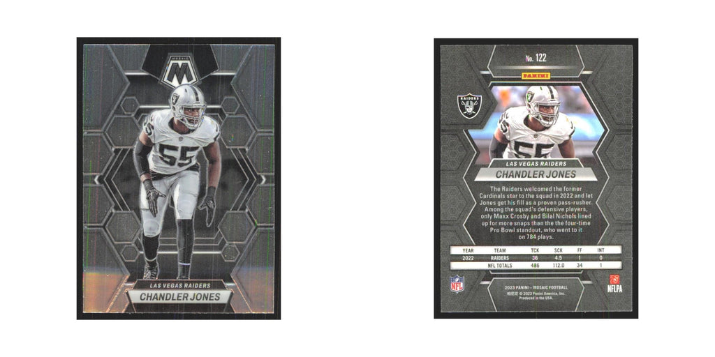 2023 Mosaic Chandler Jones Raiders #122
