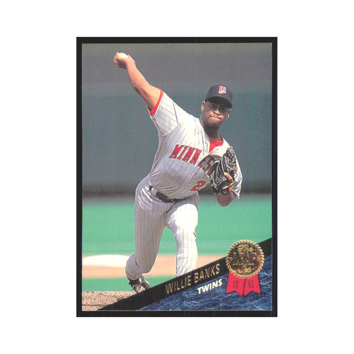 1993 Leaf Willie Banks Twins #351