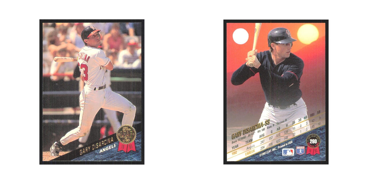 1993 Leaf Gary DiSarcina Angels #260