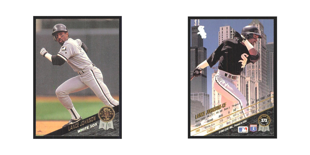 1993 Leaf Lance Johnson White Sox #373