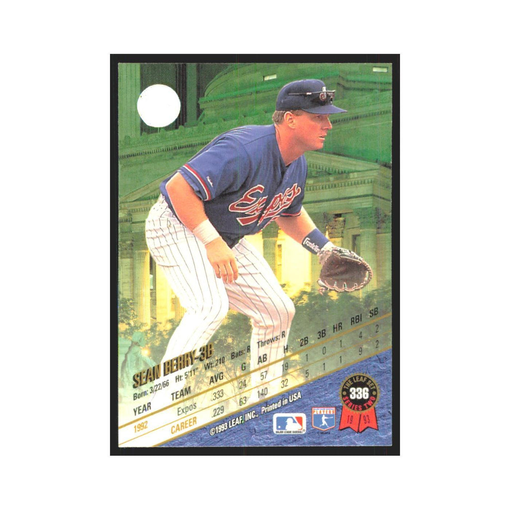 1993 Leaf Sean Berry Montreal Expos #336