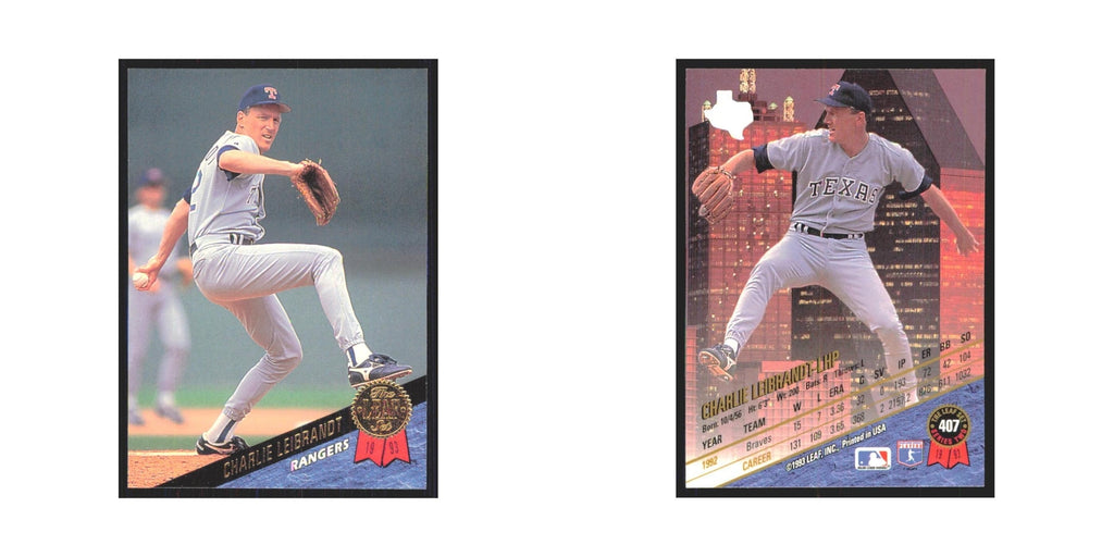 1993 Leaf Charlie Leibrandt Rangers #407