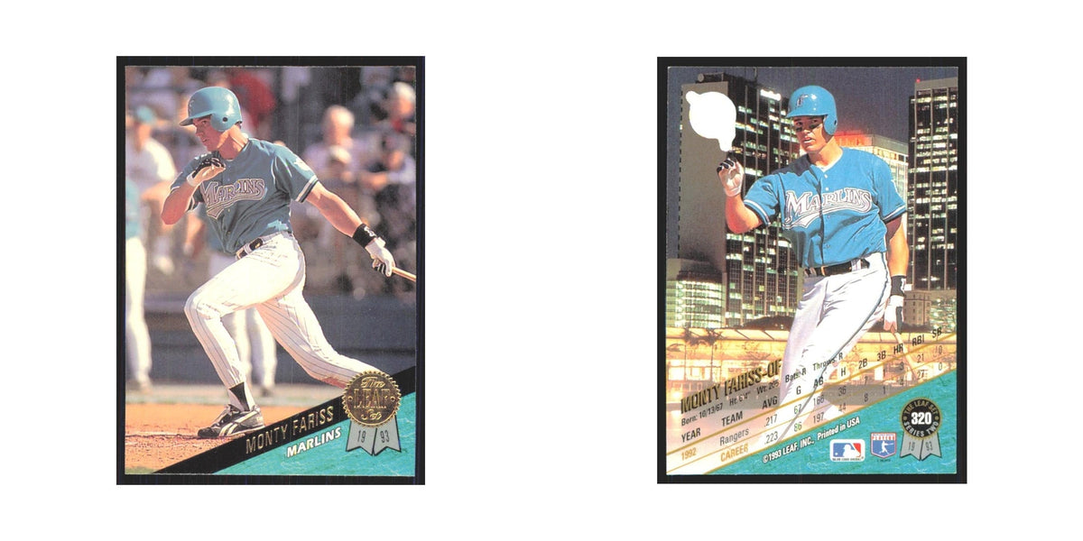 1993 Leaf Monty Fariss Florida Marlins #320
