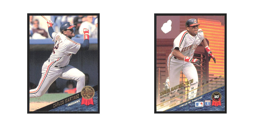 1993 Leaf Carlos Martinez Indians #347