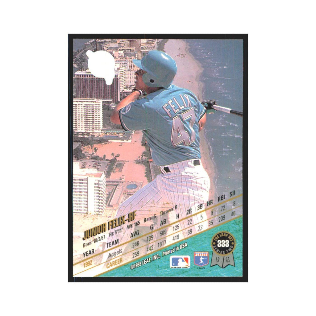1993 Leaf Junior Felix Florida Marlins #333