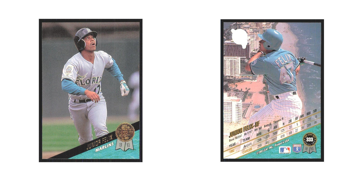 1993 Leaf Junior Felix Florida Marlins #333