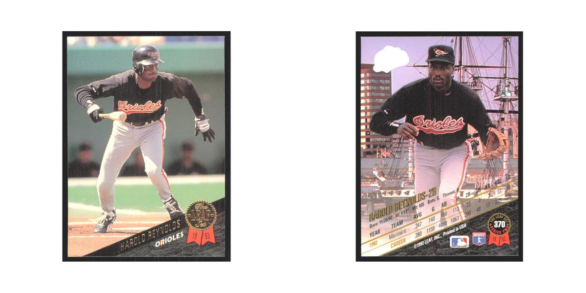 1993 Leaf Harold Reynolds Orioles #370