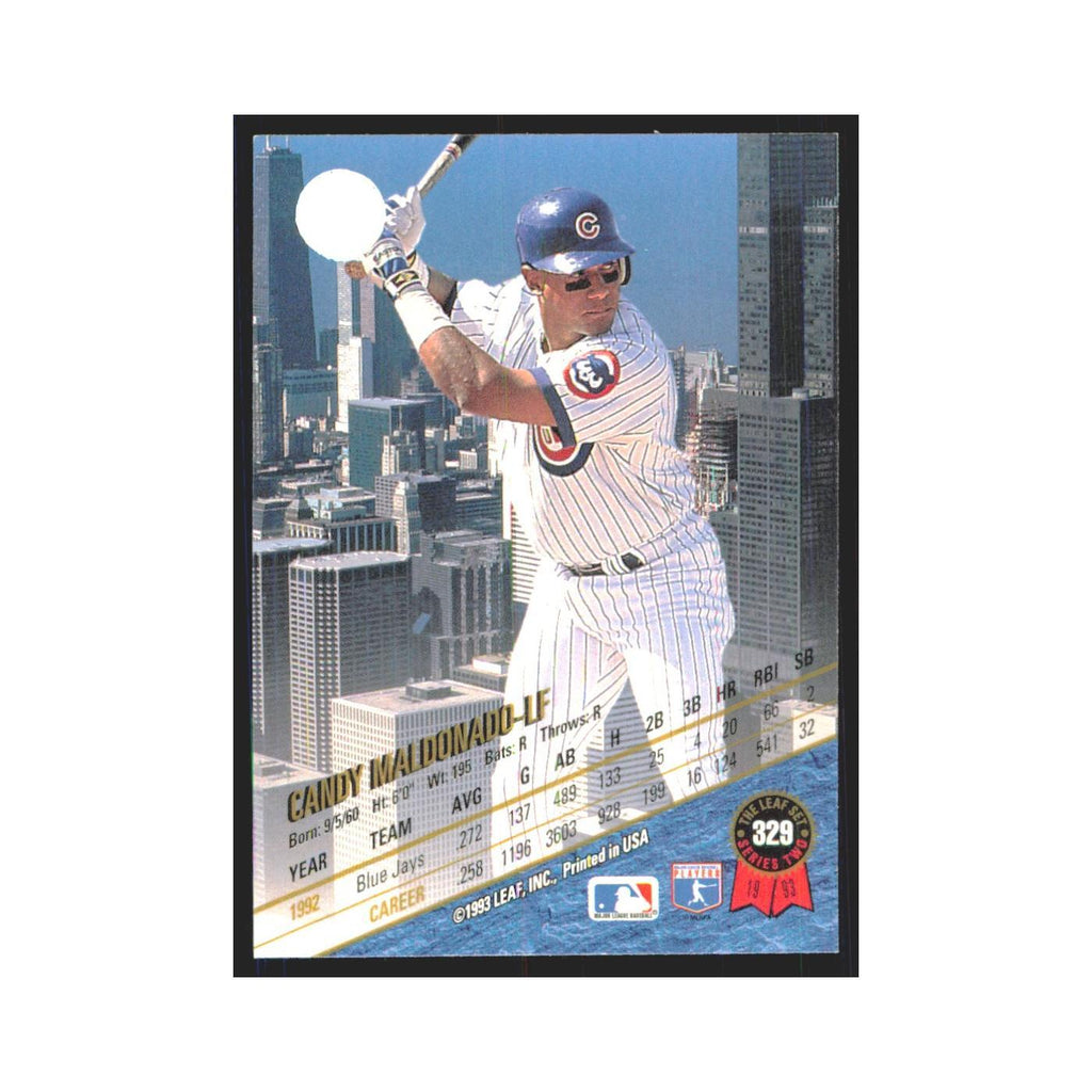 1993 Leaf Candy Maldonado Cubs #329