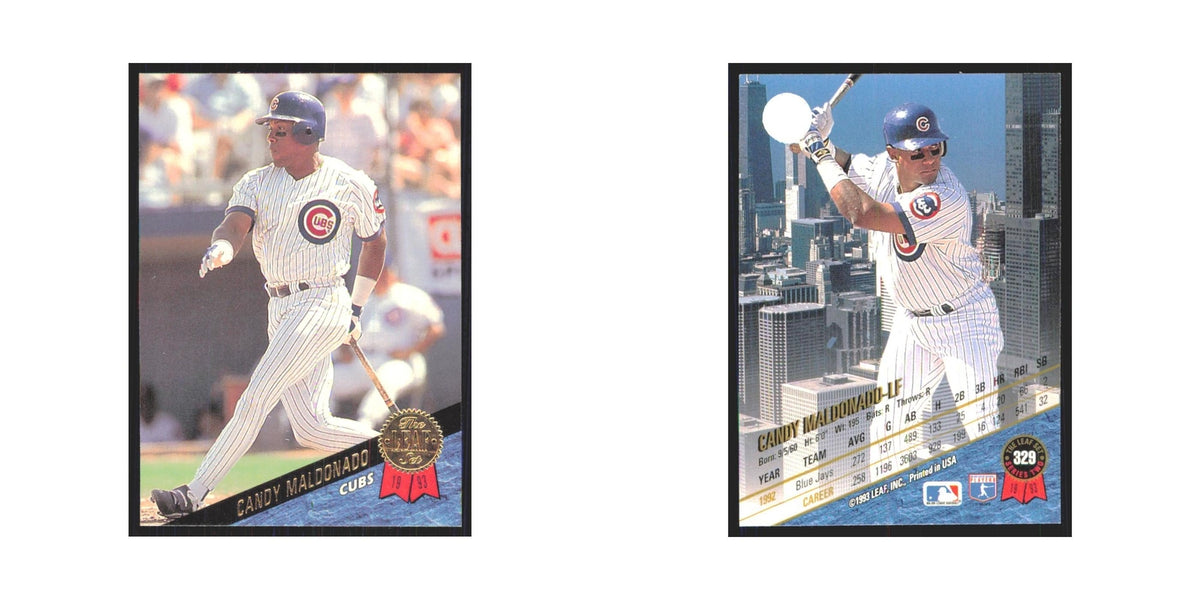 1993 Leaf Candy Maldonado Cubs #329