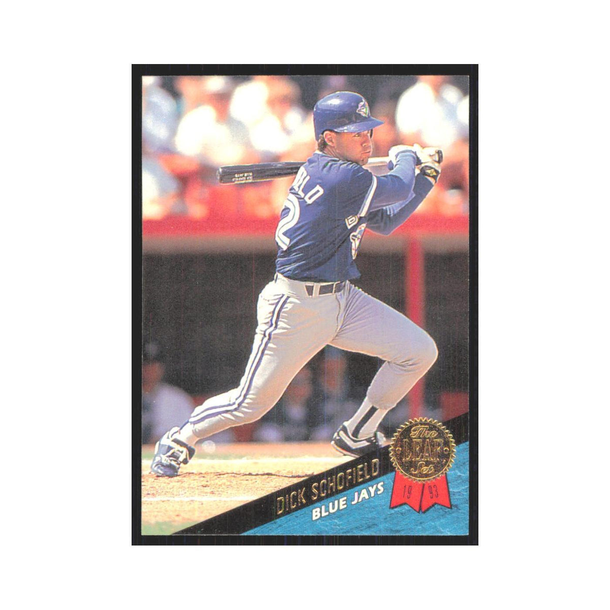 1993 Leaf Dick Schofield Blue Jays #382