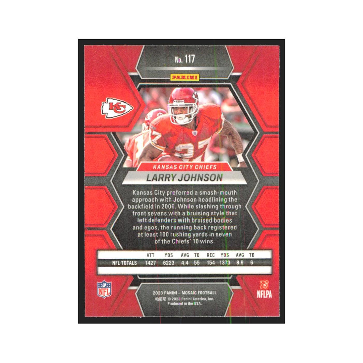 2023 Mosaic Larry Johnson Chiefs #117