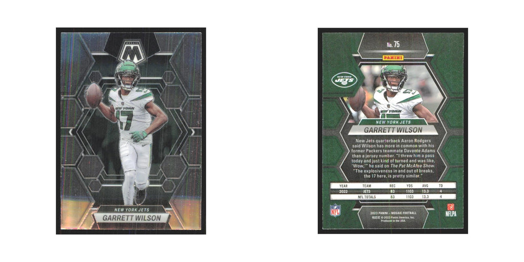 2023 Mosaic Garrett Wilson Jets #75