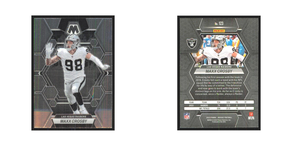 2023 Mosaic Maxx Crosby Raiders #123