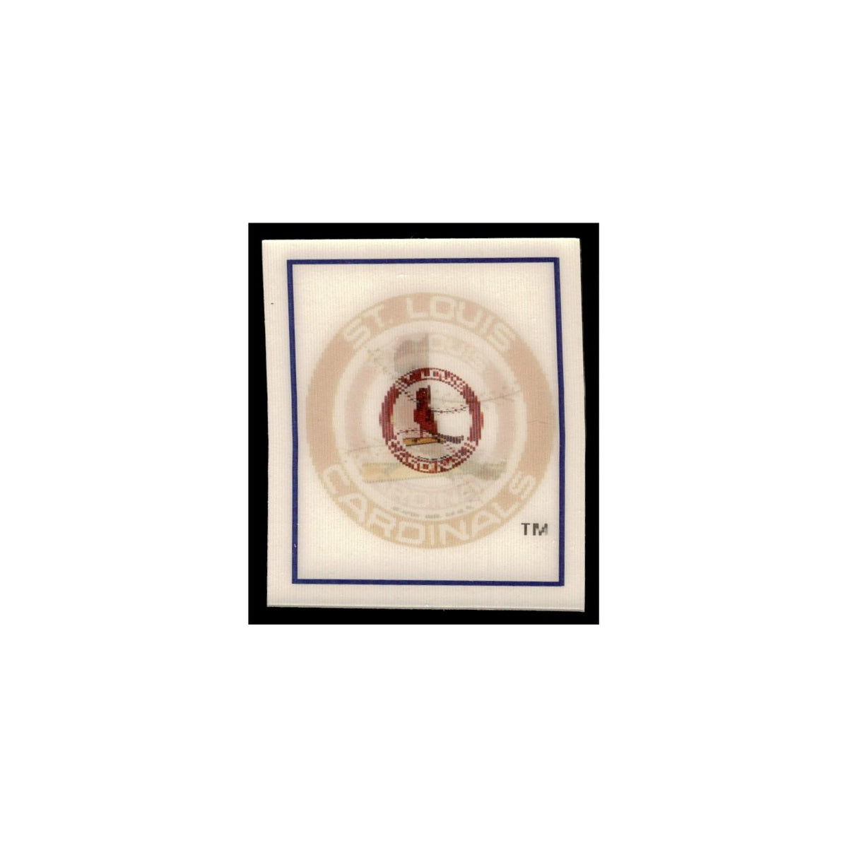 St. Louis Cardinals 1988 Sportflics Mini Team Logo Trivia #130 Baseball Card NM