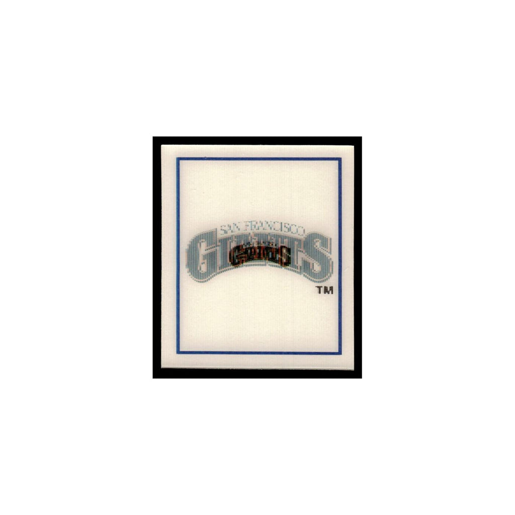 San Francisco Giants 1988 Sportflics Mini Team Logo Trivia #123 Baseball Card NM