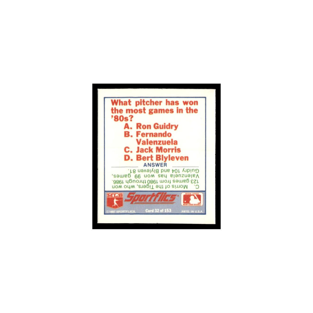 California Angels 1988 Sportflics Mini Team Logo Trivia #32 Baseball Card NM