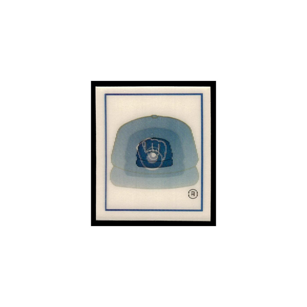 Milwaukee Brewers 1988 Sportflics Mini Team Logo Trivia #118 Baseball Card NM