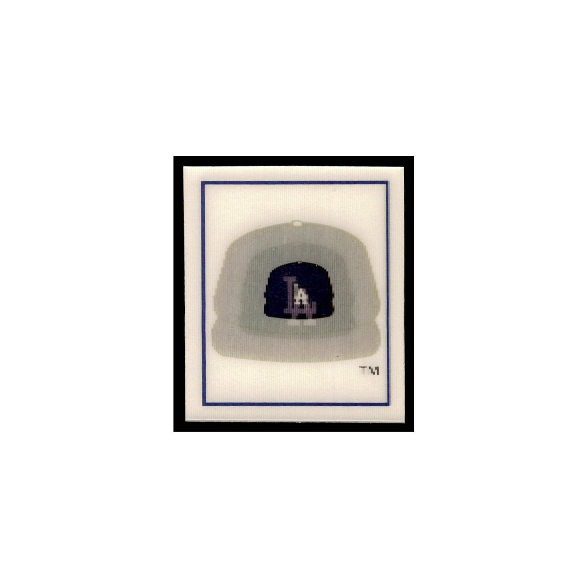 Los Angeles Dodgers 1988 Sportflics Mini Team Logo Trivia #128 Baseball Card NM