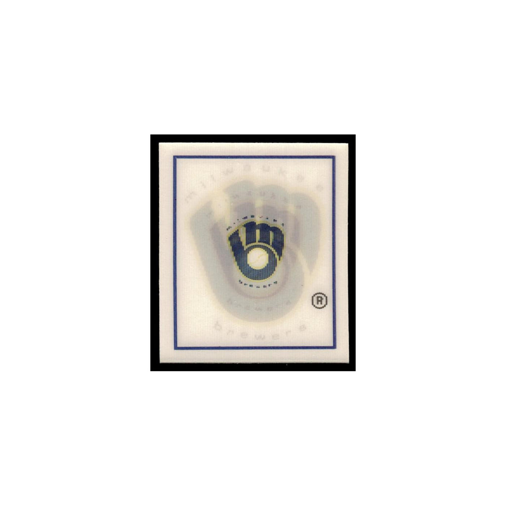 Milwaukee Brewers 1988 Sportflics Mini Team Logo Trivia #144 Baseball Card NM