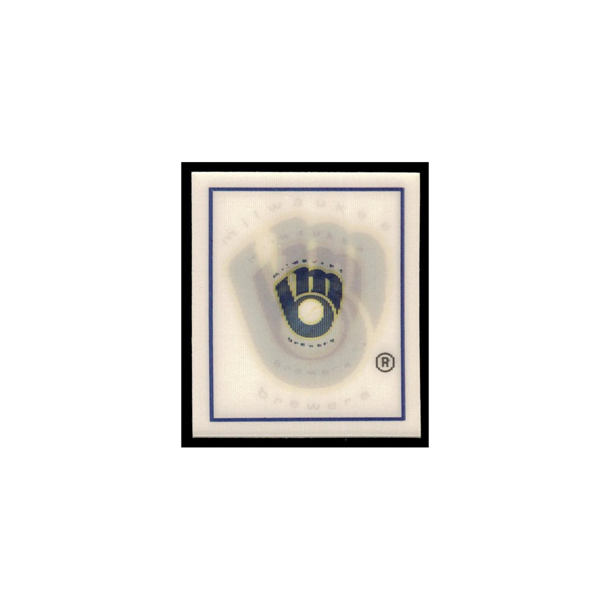 Milwaukee Brewers 1988 Sportflics Mini Team Logo Trivia #144 Baseball Card NM