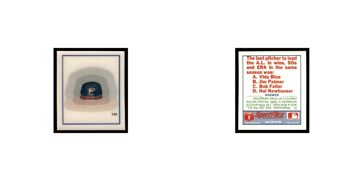 Chicago White Sox 1988 Sportflics Mini Team Logo Trivia #117 Baseball Card NM