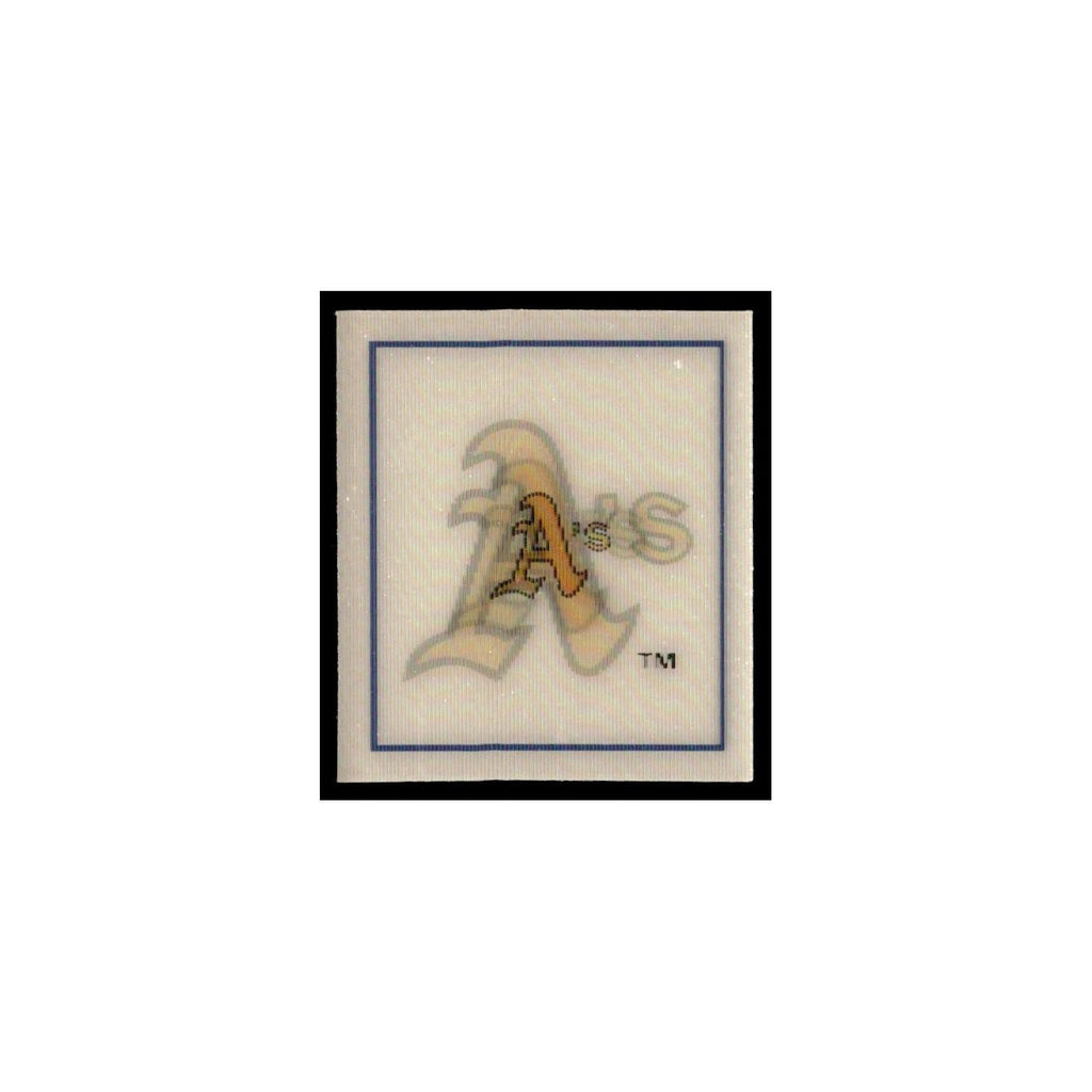 Oakland Athletics 1988 Sportflics Mini Team Logo Trivia #54 Baseball Card NM