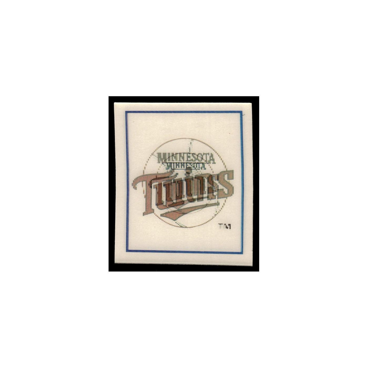 Minnesota Twins 1988 Sportflics Mini Team Logo Trivia #115 Baseball Card NM
