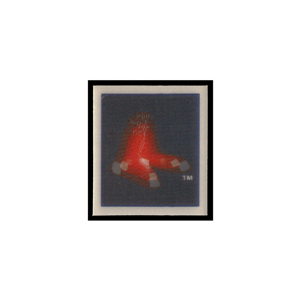 Boston Red Sox 1988 Sportflics Mini Team Logo Trivia #84 Baseball Card NM
