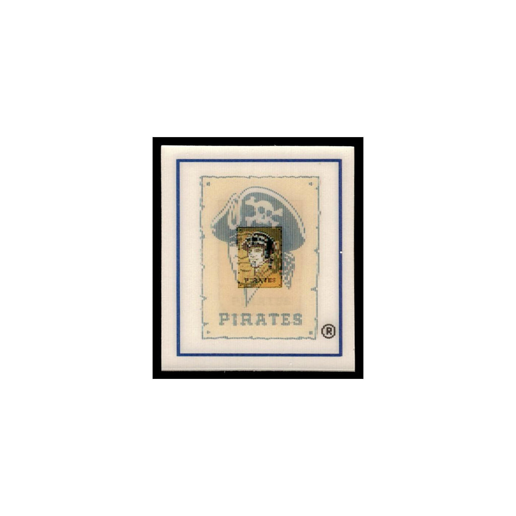 Pittsburgh Pirates 1988 Sportflics Mini Team Logo Trivia #122 Baseball Card NM