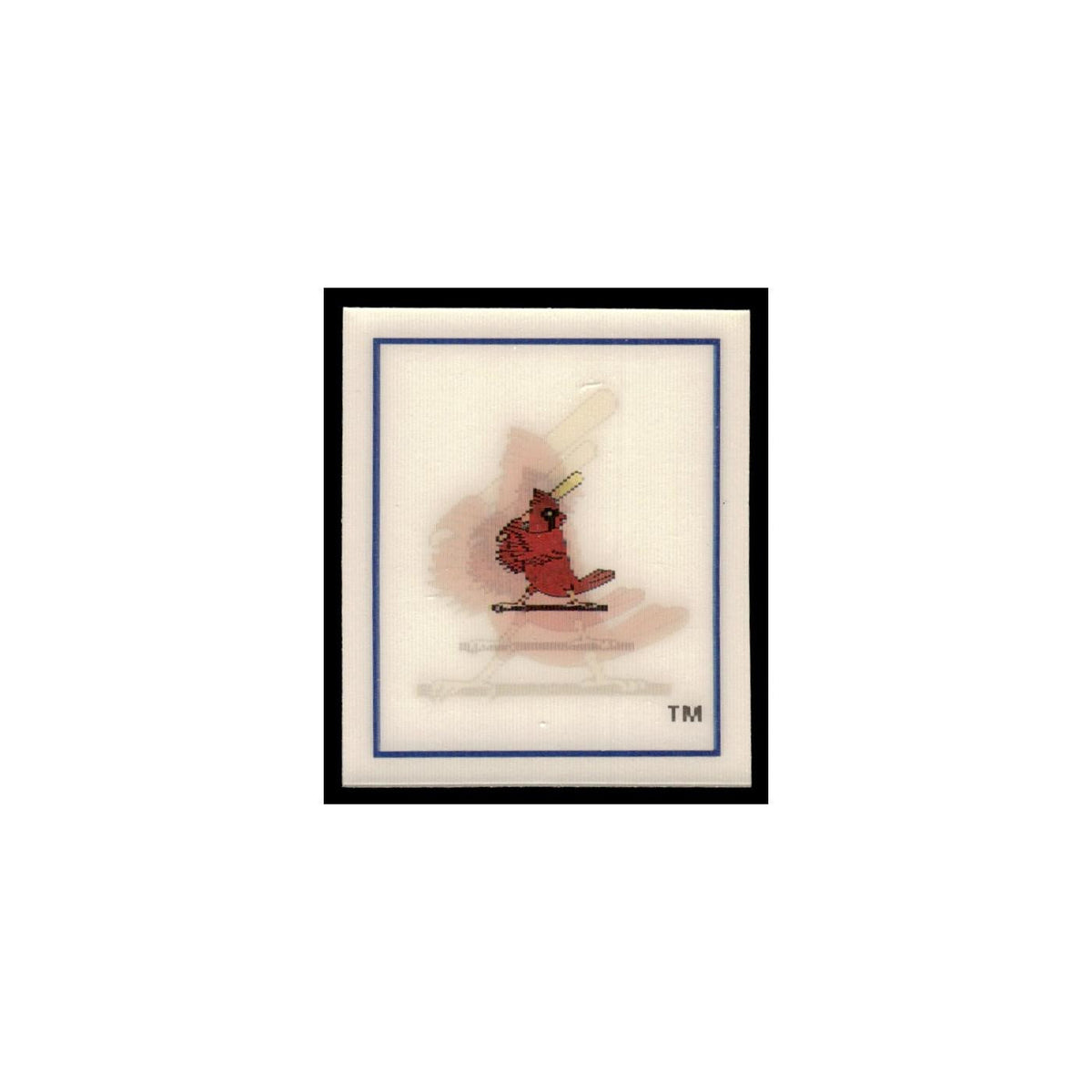 St. Louis Cardinals 1988 Sportflics Mini Team Logo Trivia #141 Baseball Card NM