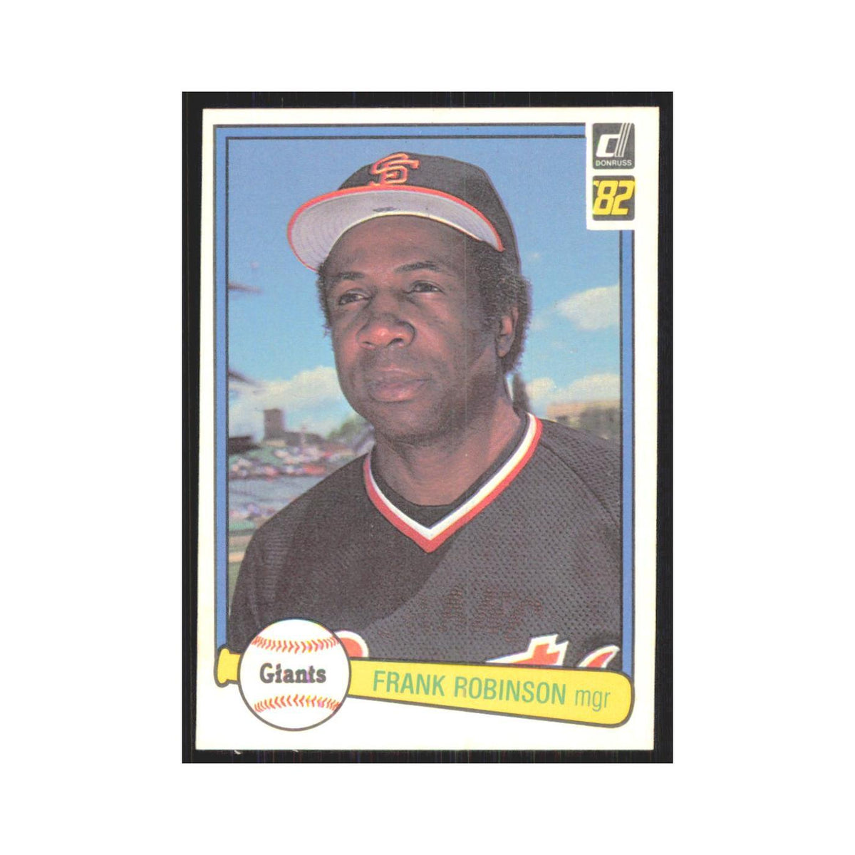 1982 Donruss Frank Robinson Giants #424