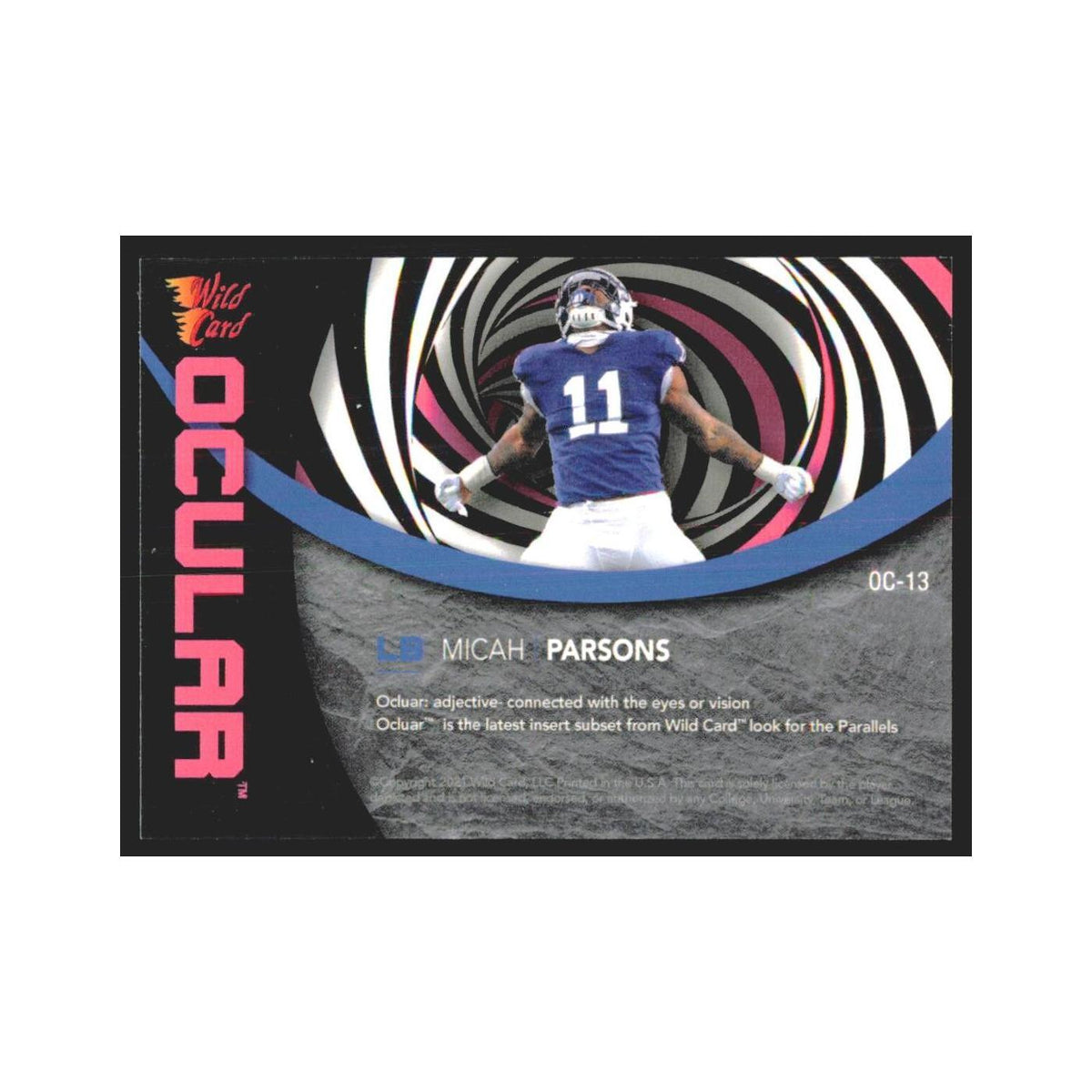 2021 Wild Card Alumination Micah Parsons #OC-13