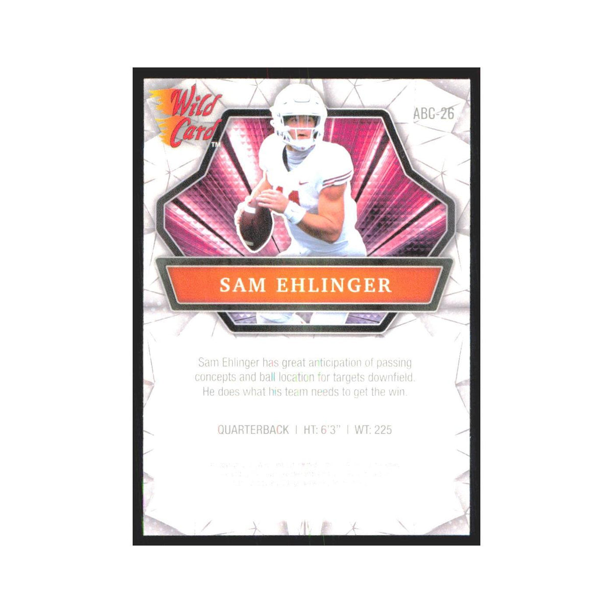 2021 Wild Card Alumination Sam Ehlinger #ABC-26