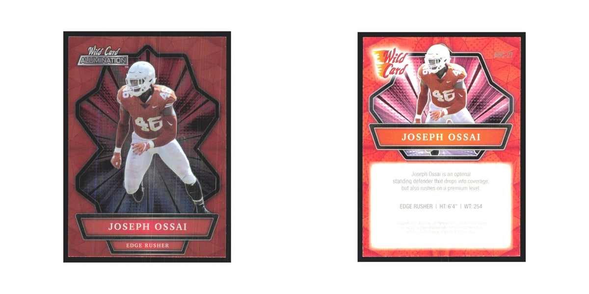 2021 Wild Card Alumination Red Joseph Ossai #ABC-27