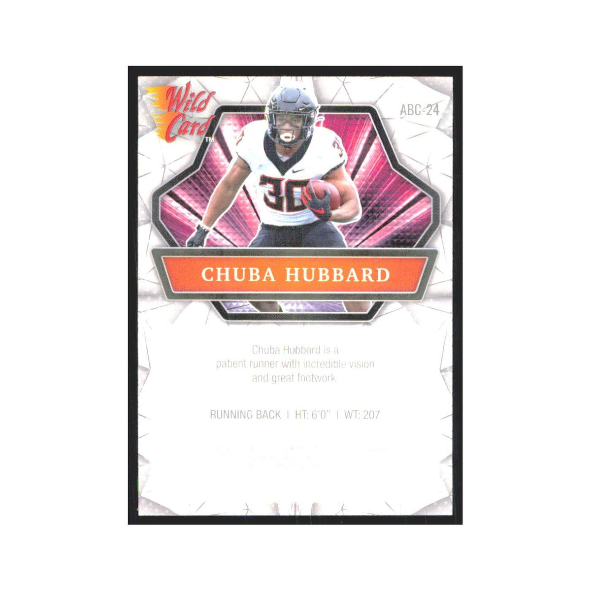2021 Wild Card Alumination Foil Chuba Hubbard #ABC-24
