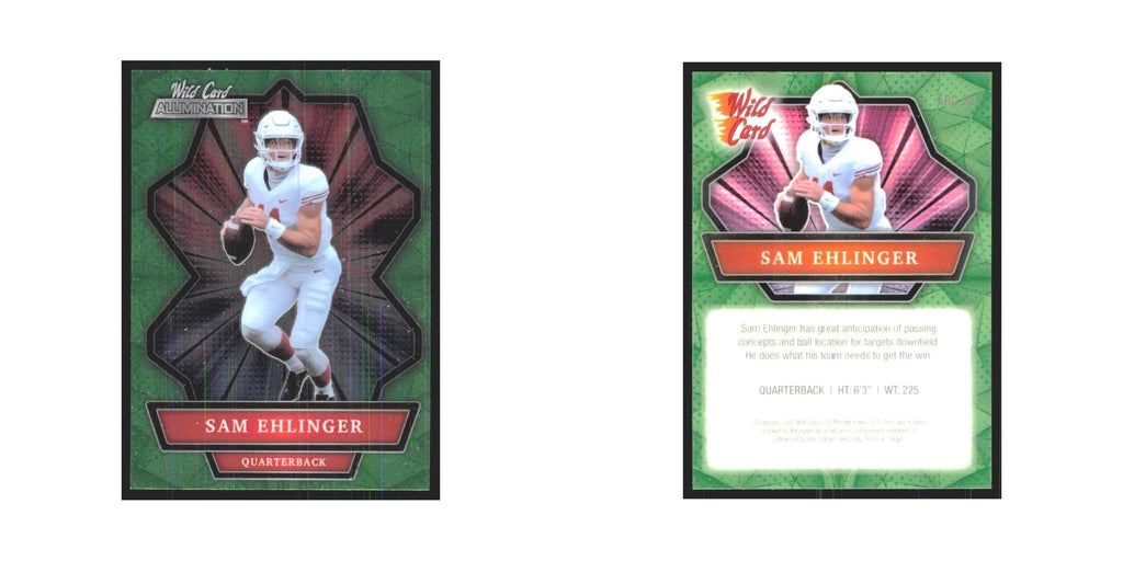 2021 Wild Card Alumination Green Sam Ehlinger #ABC-26